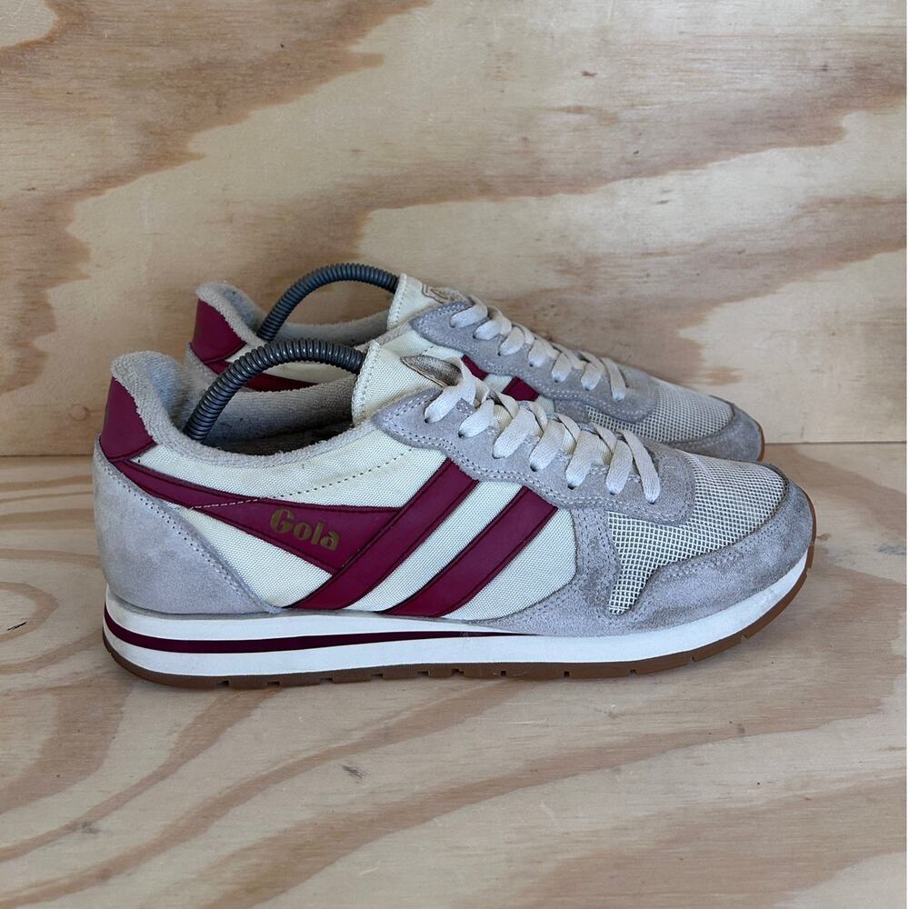 Gola - Daytona Retro Suede - Running Shoes - Gray/Purple - Men's - 10 - CMA592